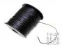 1mm Black Waxed Cotton Cord Roll - 100 Yards
